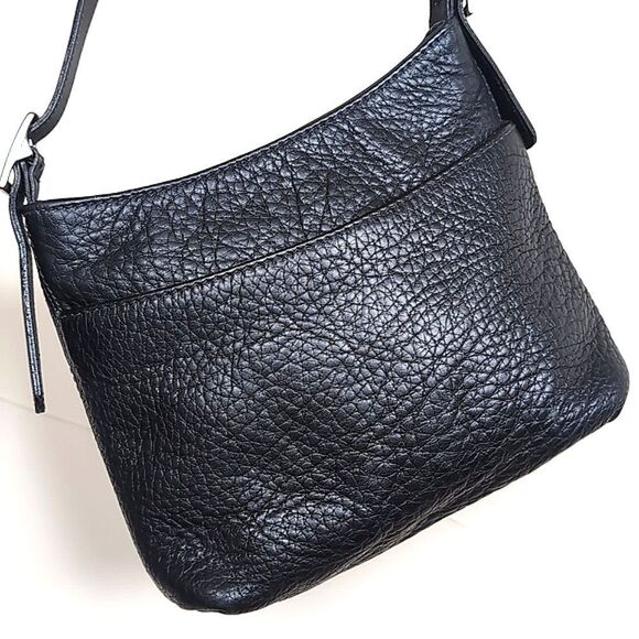 Vintage Coach Small Hudson Zip Black 🖤 Pebble Leather Crossbody - Picture 12 of 12